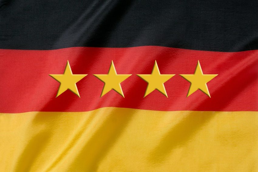 Deutsche Flagge 850x567 - Viermal feierte Deutschland WM Siege: Wie, wann und wo?